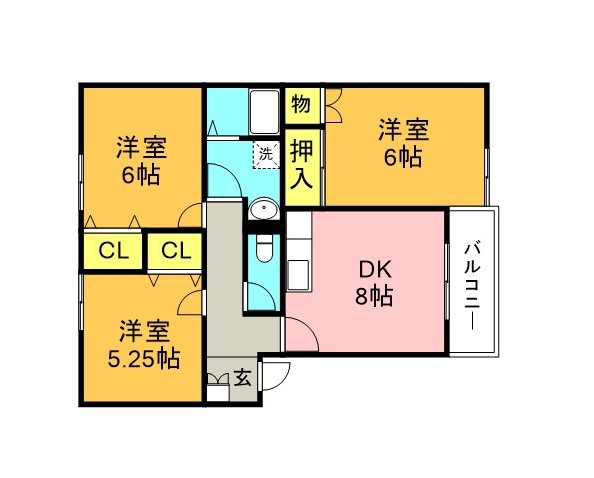 エクセレントハイツ　コスモＩ 間取り