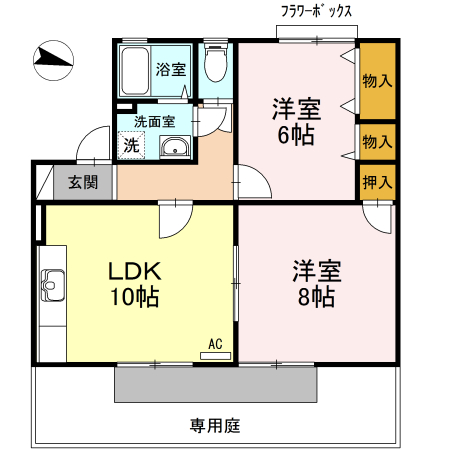 グリーンハイツ田宮 間取り