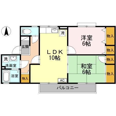 ラポール宮内　Ｃ棟 間取り
