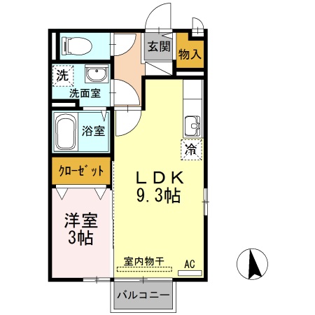 アクシス南島田　Ｄ棟 間取り