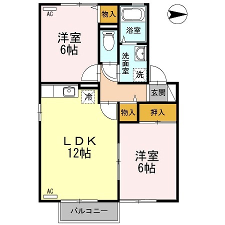 メゾンメール　Ｂ棟 間取り