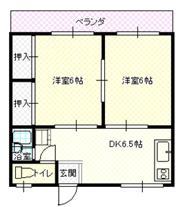 シティーハイツ山川 間取り