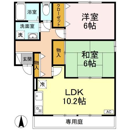 ラポール宮内　Ａ棟 間取り