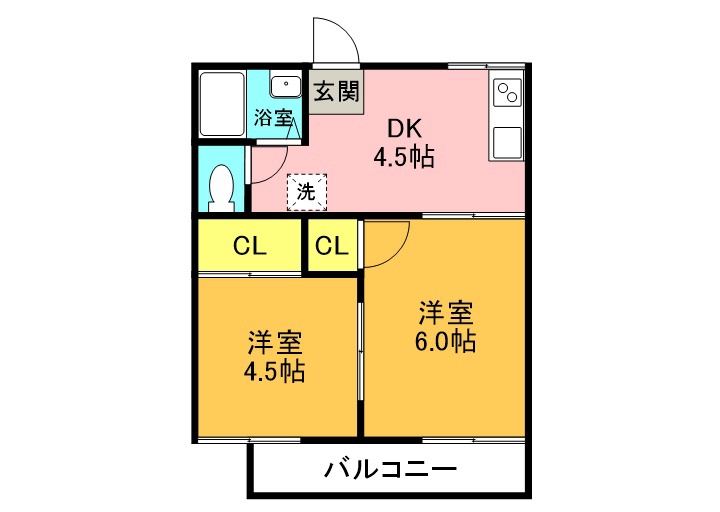コーポ末広 間取り