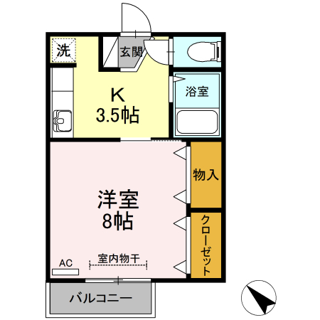 コーポ　アネシス 間取り
