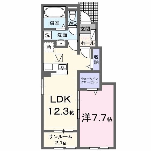 エクラデサージュ見能林Ⅰ 間取り