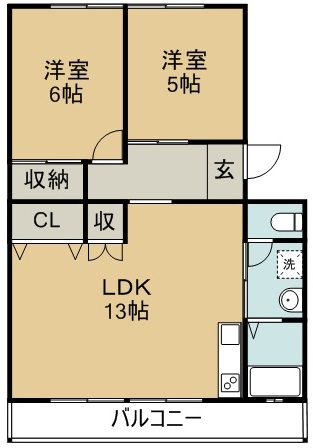 天神マンションⅠ・Ⅱ 間取り