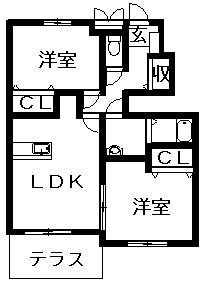 アンジェリカ　Ａ 間取り