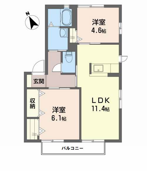シャーメゾンソレイユ　Ａ棟 間取り