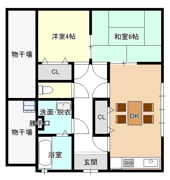 上浦平屋（Ｃ邸） 間取り