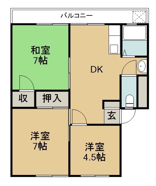 宇野ビル２号 間取り