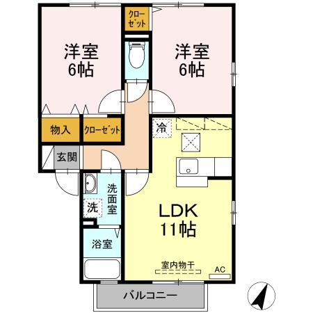エーデルハイム　Ⅰ棟 間取り