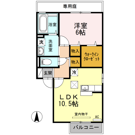 コーポＫ　Ｅ棟 間取り