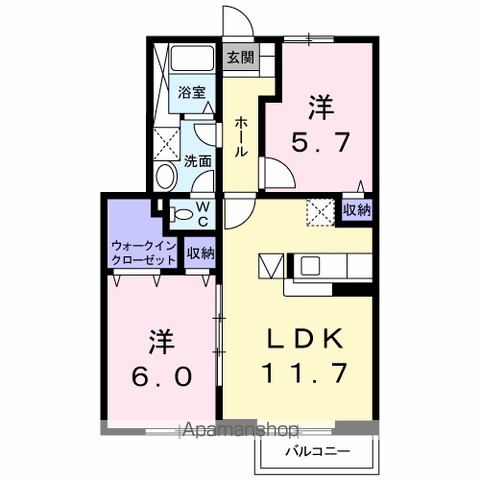 カサ　モデルナ　Ⅰ 間取り