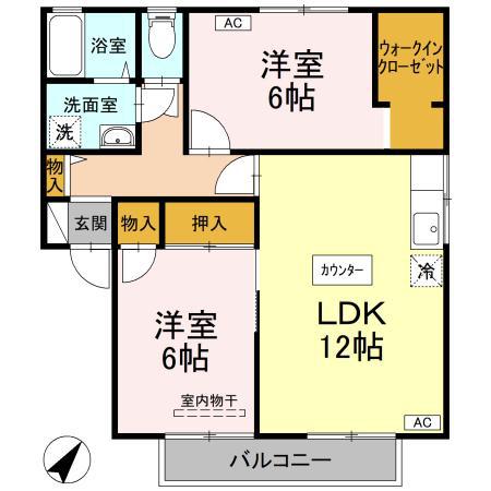 アムール　Ａ棟 間取り