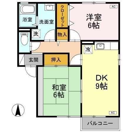 ハイツ曙　Ⅱ棟 間取り