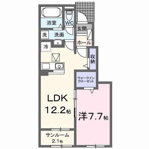 エクラデサージュ見能林Ⅰ 間取り
