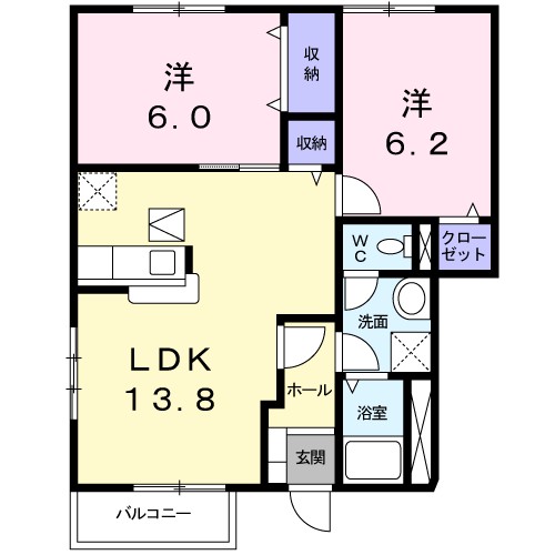 サンシェールＢ 間取り