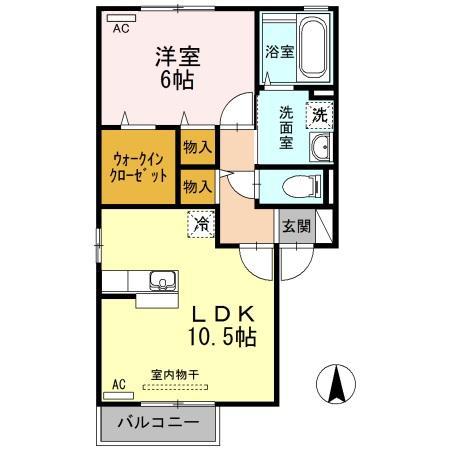 コーポＫ　Ａ棟 間取り