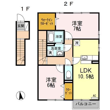 アクシス南島田　Ｃ棟 間取り