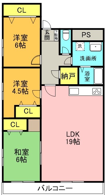 コンフォート山下 間取り