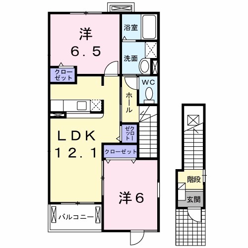アンジェリカ　Ａ 間取り