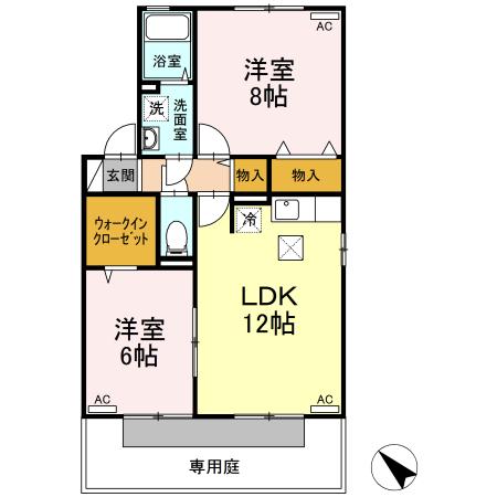 クウラージュ　Ｃ棟 間取り