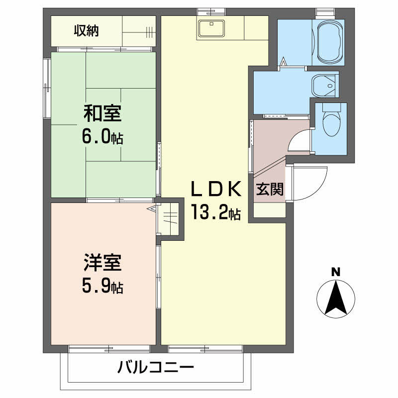 シャーメゾン　ラヴィ　Ｂ棟 間取り