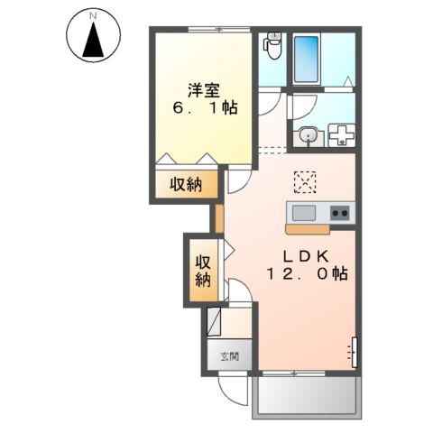 カネイコート日開野Ⅱ 間取り