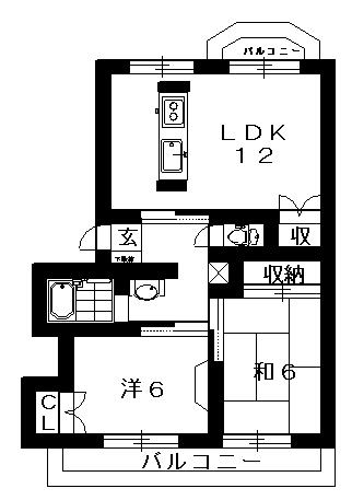 ガーデンヒルズ助任Ⅰ 間取り