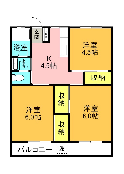 ハニーハイツ 間取り