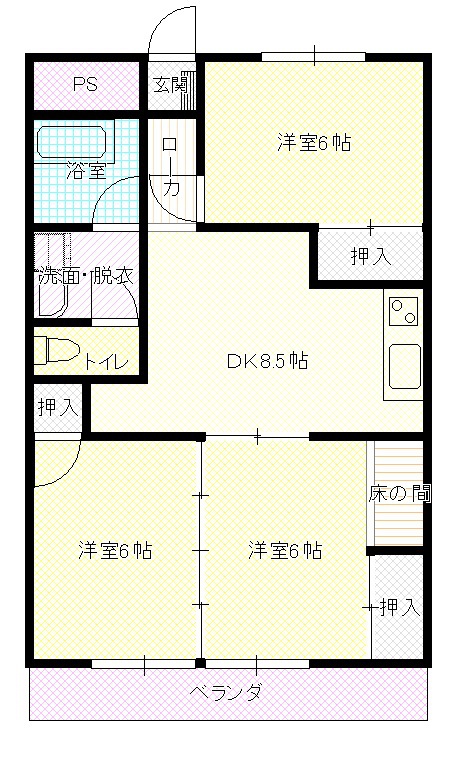 パールハイツ（川島町） 間取り