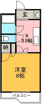 ファミールハイツ栗本１ 間取り