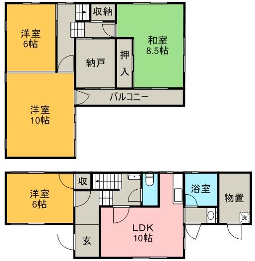 曽我部邸 間取り