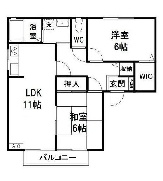 Ｌｉｆｅ館アムール 間取り