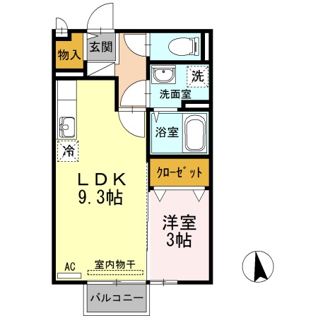 アクシス南島田　Ｄ棟 間取り