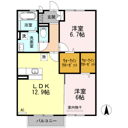 ラ・ソラーレ　Ｉ棟 間取り