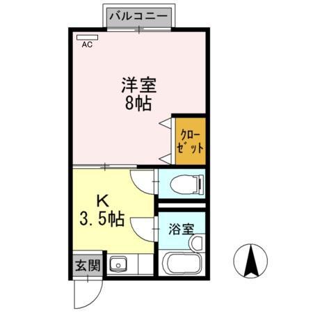 第二立岩ハイツ 間取り