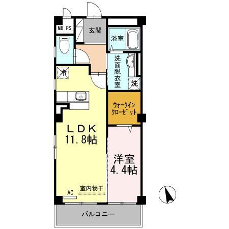 コンフォーティア沖浜 間取り