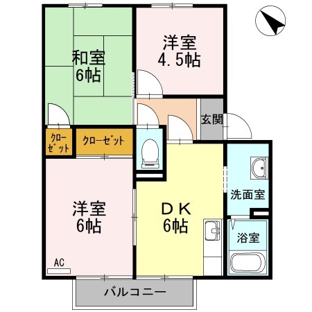アゼリアパークハウス　Ｆ棟 間取り