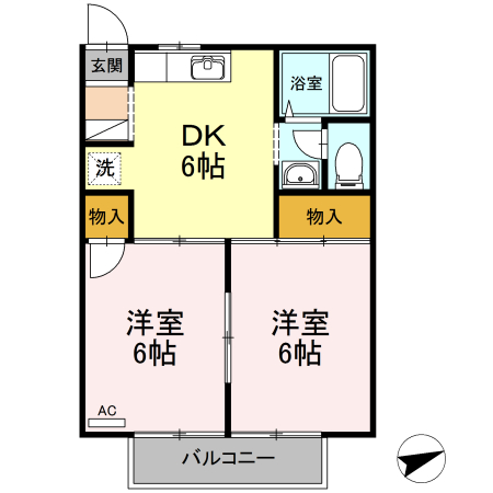 ヴァンベール渭東 間取り