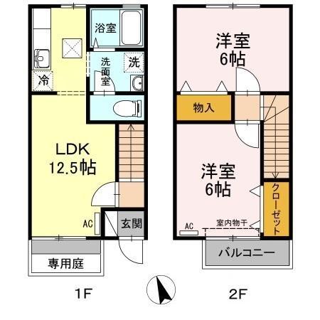 メルベーユ　ＭＴ　Ａ棟 間取り
