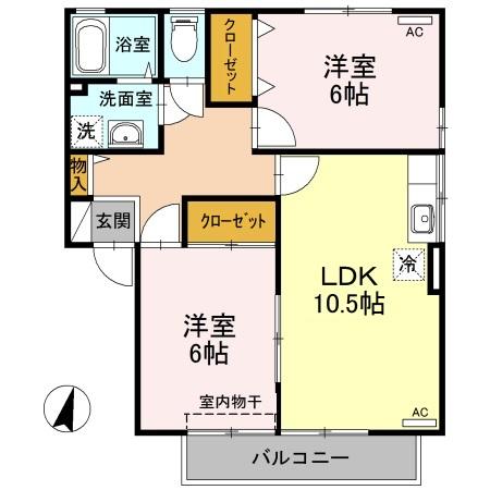 ヴェールメゾン　Ａ棟 間取り