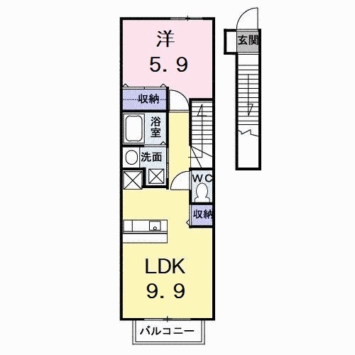 プリムヴェールＢ 間取り