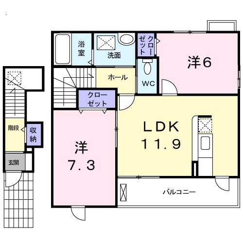 サニースクエアＡ 間取り