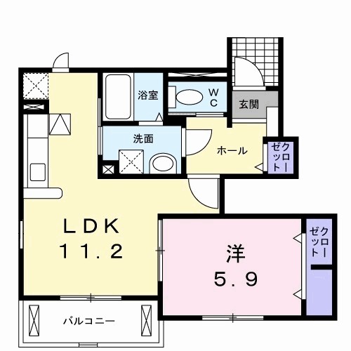 グランドゥール　Ａ 間取り