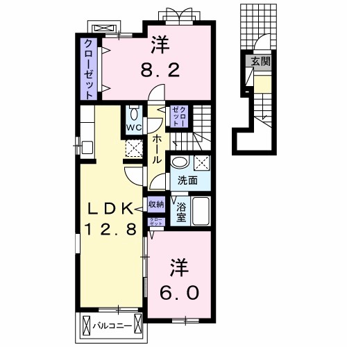 クラールプレディエＤ 間取り