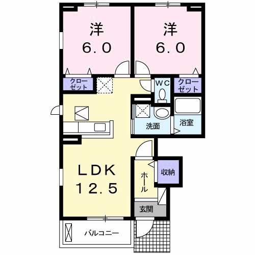 クラールプレディエＥ 間取り