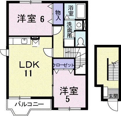 Ｌａｗ　Ｆｌｏｗｅｒ 間取り