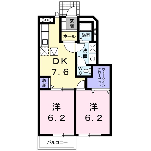 フォンテーヌＡ 間取り
